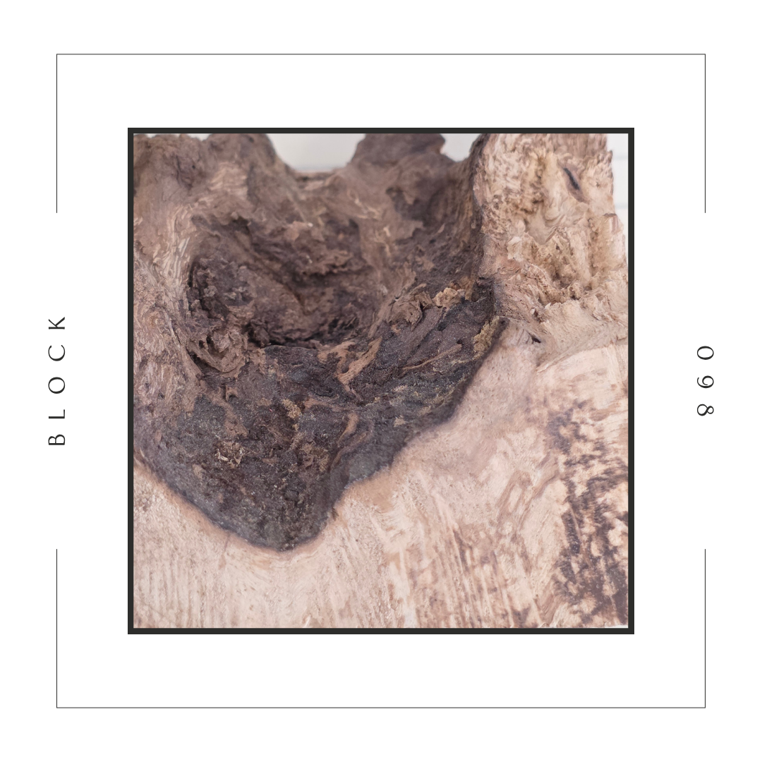 Oak Resin Burl Block - 098