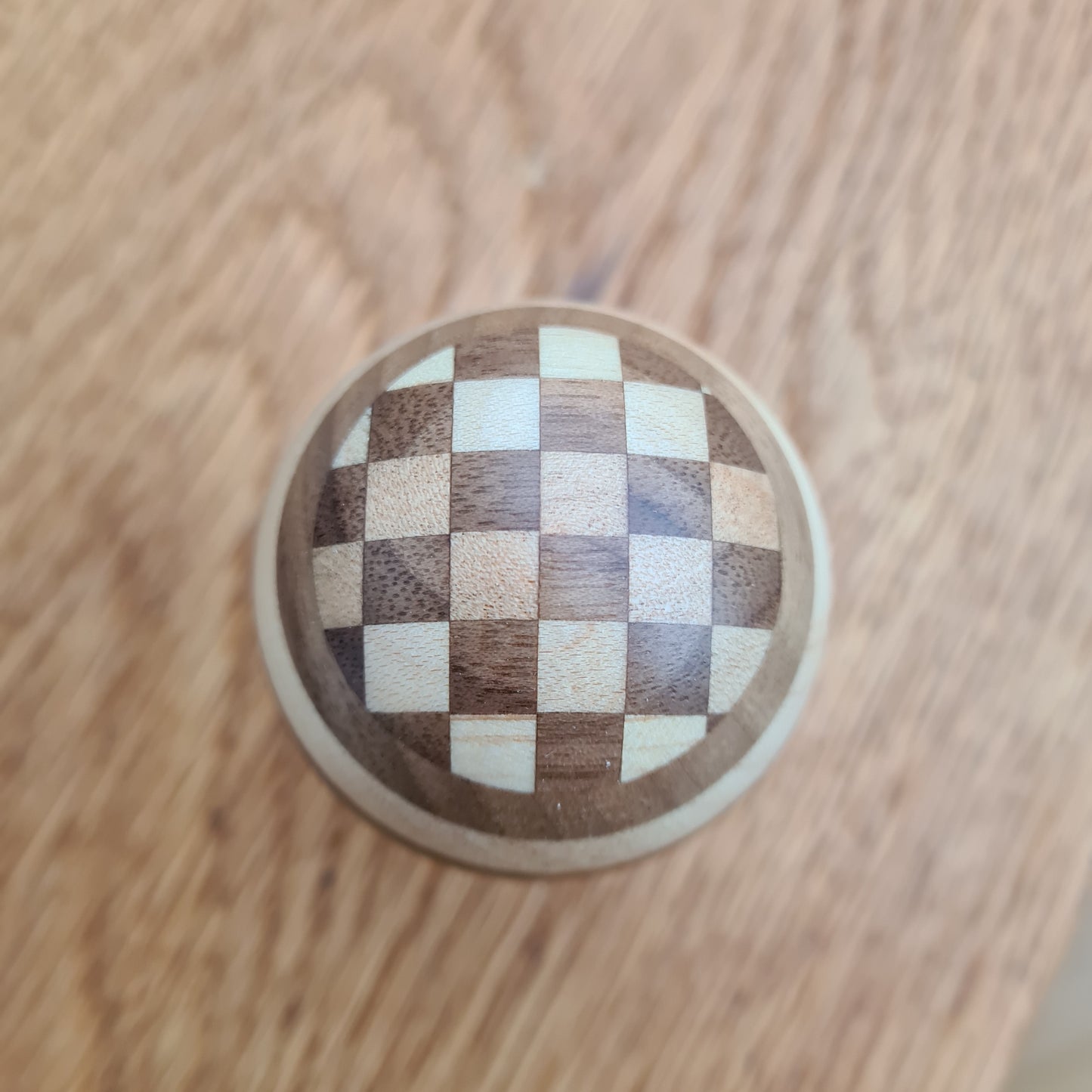 Walnut and Maple Checkered  Gear Knob
