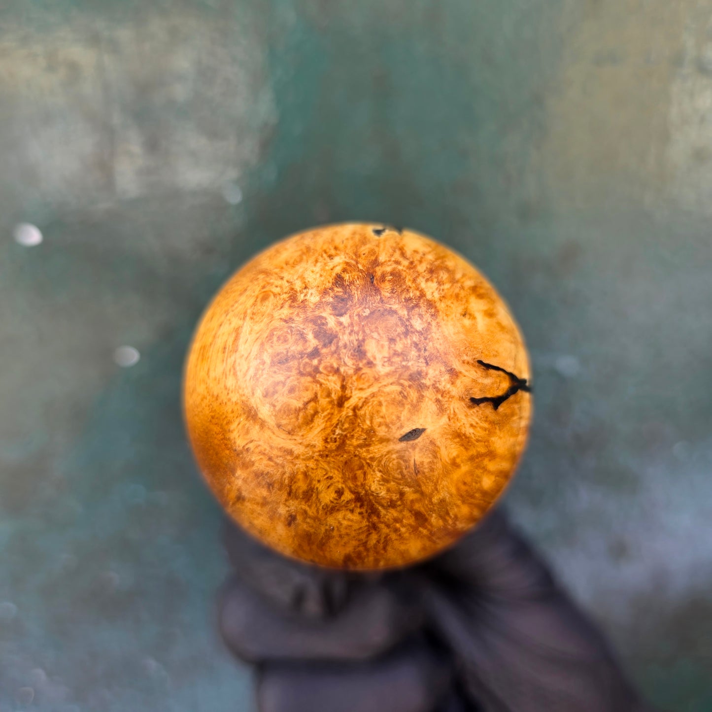 Resin and Burl Gear Knob - Full Ball{RM53}