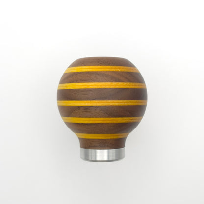 Six Three Walnut and Yellow Gear Knob {RM50}
