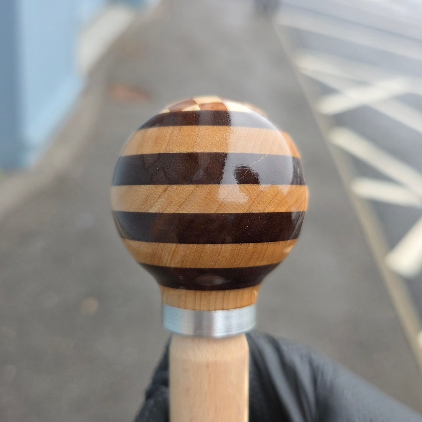 Chequered Walnut and Maple Gear Knob {RM67}