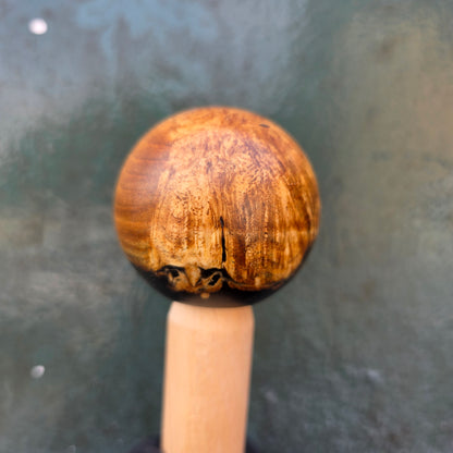 Resin and Burl Gear Knob - Full Ball{RM53}