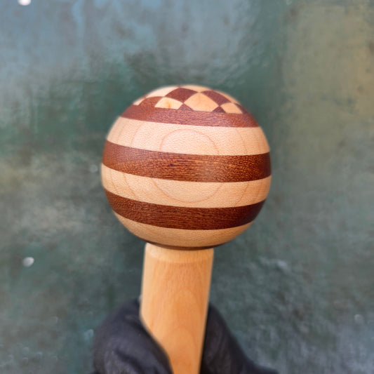 Checkered Sapele and Maple Gear Knob {RM58}