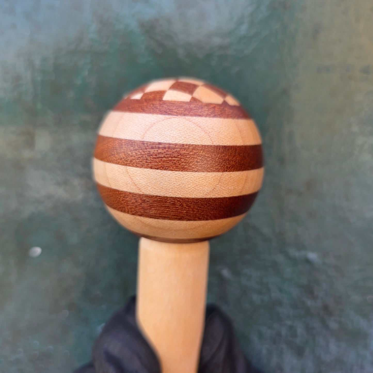 Checkered Sapele and Maple Gear Knob {RM59}