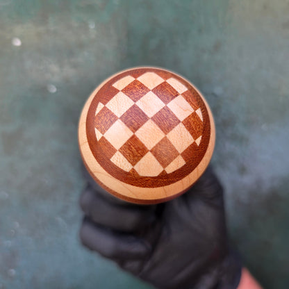 Checkered Sapele and Maple Gear Knob {RM59}