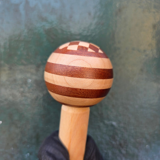 Checkered Sapele and Maple Gear Knob {RM57}
